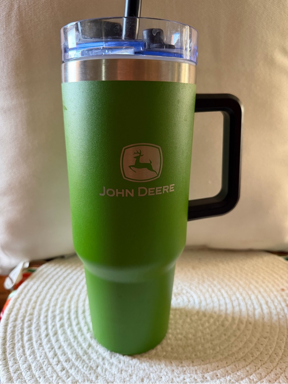 John Deere Green and Black 40 oz Intrepid SS Tumbler